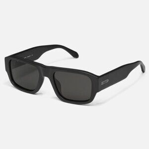 Quay Nigh Cap Matte Black Polarized Sunglasses